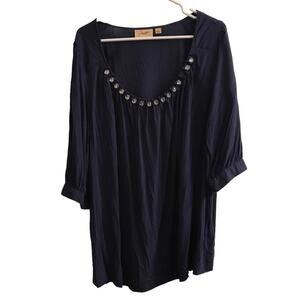 Motto Blouse with beaded accents Size 1X